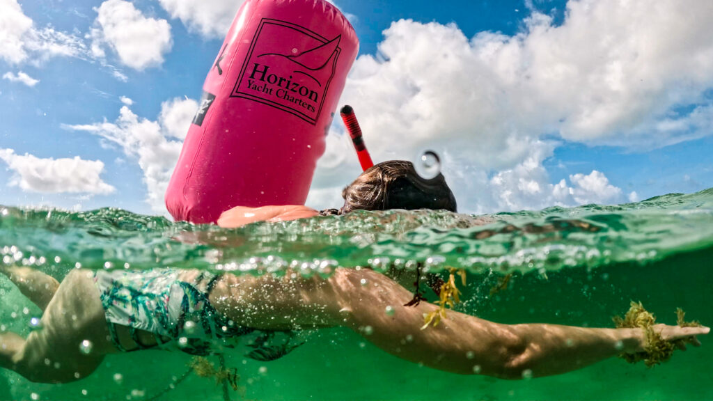 Drowned Island Challenge swimmer